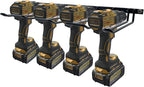 Drill Holder, Power Tool Organizer, Wall Mount 4 Cordless Metal Shelf Holder, Utility Storage Rack for Dewalt Cordless Tools for father day gifts