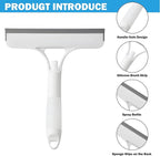 3 in 1 Window Cleaning Scraper,Window Cleaning Scraper,Squeegee for Window Cleaning,3 in One Window Cleaning Scraper for Windows,Car Windshields, Bathrooms, Kitchens, All-Purpose Window Cleaner Tool