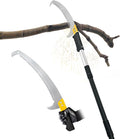 8.5FT Pole Saw with Adjustable Length for Tree Trimming, Lightweight Manual Pruning Saw with Mn Steel Blade, Long Extension Branch Cutter Pole Pruner for Yard, Garden, Patio and Forestry Use