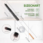 Dryer Lint Brush Vent Cleaner 30 inch Refrigerator Coil Cleaning Brushes Clothes Trap Duct Remover, Crevice Cleaning Brush, Washing Machine Cleaning Tools for Household (1 Pack)