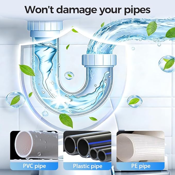 Strong Drain Cleaner for Kitchen, 2026 New Pipeline Dredging Agent, Fast Acting Drain Clog Remover for Home, Powerful Grease Dissolver for Bathroom, Pipe Cleaning Solution for Homeowner (2pcs)