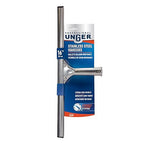 Unger Professional 16” Stainless Steel Window & Glass Cleaning Squeegee - Cleaning Supplies, Heavy Duty Squeegee for Window Cleaning, Streak Free Results