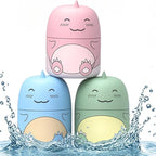 Cute Dinosaur-Shaped Toilet Bowl Cleaner Bottle, Bathroom Toilet Tank Cleaner with Ocean, Jasmine, and Peach Scent,Three bottles can be used for 9 months (Ocean&Peach&Jasmine)
