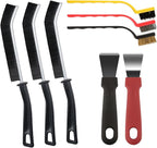 Crevice Cleaning Brush, ByAnciel Pack of 8 Multi-Purpose Brush Tool, Stiff Bristle Crevice Brush for Home Use Bathroom Tile Kitchen Practical and Durable Easy to Clean