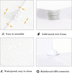 AWTATOS Cube Storage Organizer Storage 12 Cube Bookshelf DIY Plastic Closet Clothes Storage Shelves with Wooden Mallet, Stackable Storage Solution for Home, Bedroom, White