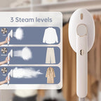 Steamer for Clothes, 1500W Large Soleplate Clothes Steamer Iron, Detachable 400ml Water Tank Garment Steamer Professional Steam Iron, 20s Rapid Heat Up Fabric Wrinkles Remover and Auto-Off