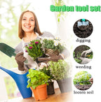 3 in 1 Garden Tool Shovel for Digging Gardening Trowel for Lawn Planting Alloy Spade Plastic Handle Anti Slippery