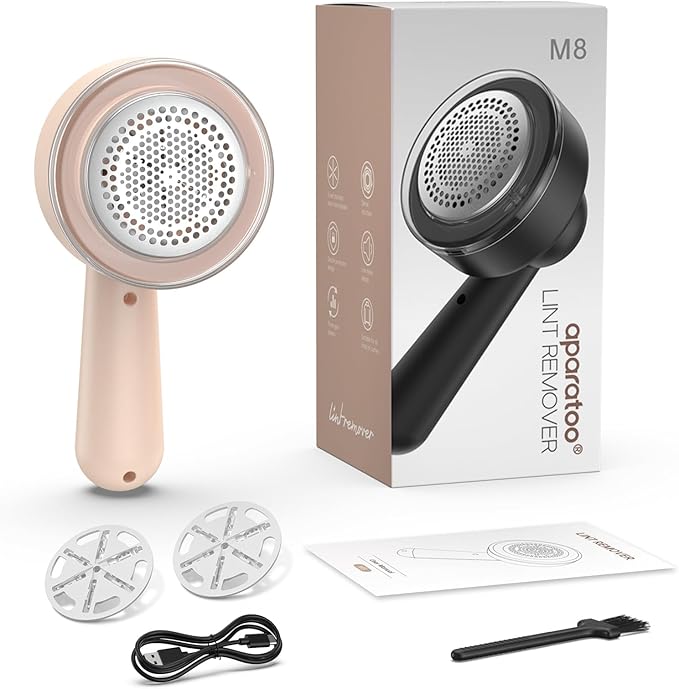 Fabric Shaver Lint Remover, Electric Lint Shaver with 3-Gears and 6-Blades, Sweater Shaver, Clothes Shaver, Fabric Pilling Remover, Fabric Shaver for Furniture, Electric Lint Remover for Clothes
