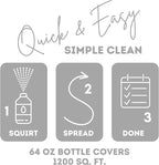 Quick Shine Multi Surface Floor Cleaner 64oz, Ready to Use-Streak Free-No Rinse, Use on Hardwood, Laminate, Luxury Vinyl Plank & Stone, Use in Spray Mops & Vac Mops, Safer Choice Cleaner