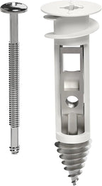 Heavy Duty Drywall Anchors and Screws Kit Including Toggle Anchors & Screws Durable Zinc Plastic Self Drilling Drywall Anchors for Hanging Pictures & More (5 Pack)