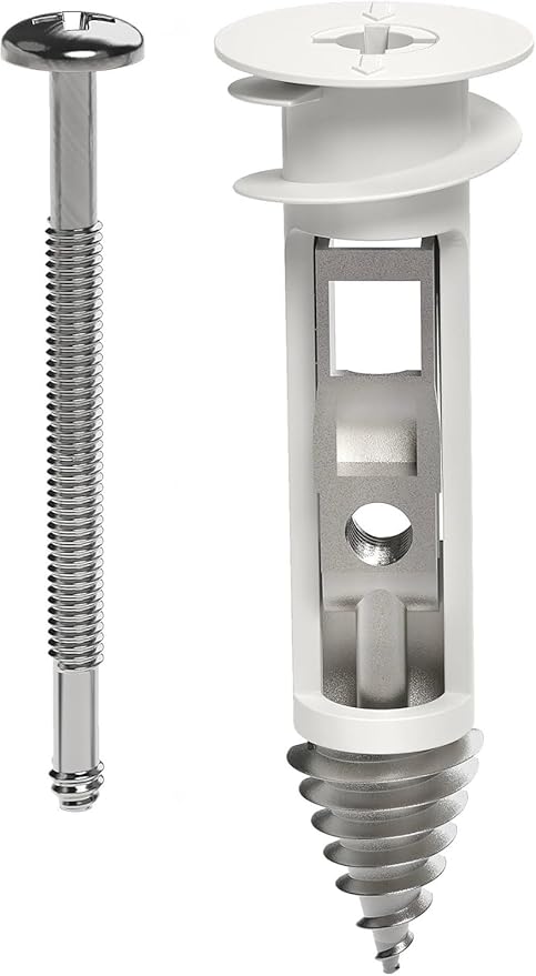 Heavy Duty Drywall Anchors and Screws Kit Including Toggle Anchors & Screws Durable Zinc Plastic Self Drilling Drywall Anchors for Hanging Pictures & More (25 Pack)