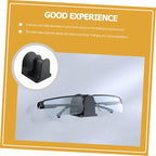 Angoily 2pcs Wall-Mounted Eyeglasses Bracket and Desktop Sunglasses Storage Stand Holder for Car and Home, Black Eyewear Organizer Rack