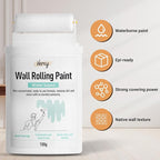 White Paint, White Paint for Wall Touch up Paint for Walls, Water Based &Low Odor Wall Paint with Roller Brush, White Wall Paint Repair Kit for Flat, Ceiling Wall- No Extra Tools Required, Low VOC