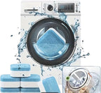 QYQOST Washing Machine Cleaner Tablets, Deep Cleaning Descaler for Front Loader and Top Load Washer, 1 Year Supply