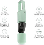 STARUMENT Vacuum Cleaner for Dust, Pet Hair Dirt Home, Car Interior Lightweight, Portable, Handheld, Cordless, Easy to Use, Compact Design Battery Rechargeable with USB-C Cable (Mint Green)