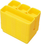 42 Pack Tool Box Organizer Tool Tray Dividers, Rolling Tool Chest Cart Cabinet Workbench Desk Drawer Organization and Storage for Hardware, Parts, Screws, Nuts, Small Tools Organization(Yellow)