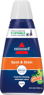 Bissell® Spot & Stain with Febreze + Gain Original Scent Formula for Little Green Devices,Portable Carpet Cleaners (3968),(Pack of 2)