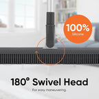 Superio 16"" Slim Silicone Salon Broom - Carpet Rake for Liquid, Human Hair, and Pet Hair, and Fur Space Saving and Easy to Wash, 12811274