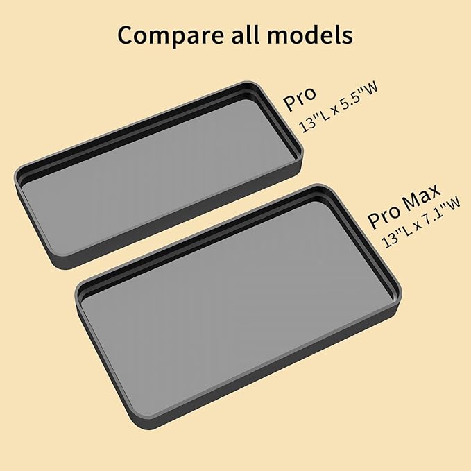 YUMORE Bathroom Organizer Countertop, Counter Organizer for Bathroom Decor, Tempered Glass Shelf for Vanity Storage, Makeup Tray for Perfume Skincare Bedroom Kitchen Corner(1 Tier- Pro)