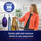 Rolly Hanger® Closet Space Saver – Premium Rotating Aluminum Organizer for Belts, Ties, Hats & Handbags – Heavy Duty 360° Swivel – Declutter & Maximize Storage (1 Pack)