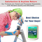 Drywall Joint Tape- 5.7in X 100 ft,13 MESH,100% Fiberglass,Heavy-Duty Self-Adhesive Wall Crack and Seam Patch