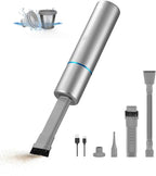 Brigii Crevice Vacuum, Handheld Vacuum & Air Duster & Hand Pump 3 in 1, Cordless Mini Vacuum, 3 Kinds of Crevice Nozzles, Lightweight 1lbs,USB Rechargeable-M2