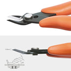 KATA Micro Wire Cutters Pliers: Precision Flush Cutter Tool for Jewelry Making, Hobby Models, Gundam, Electronics - 2-Pack Small Zip Tie Cutter Nippers - Mini Side Cutting Snips with Ergonomic Handle