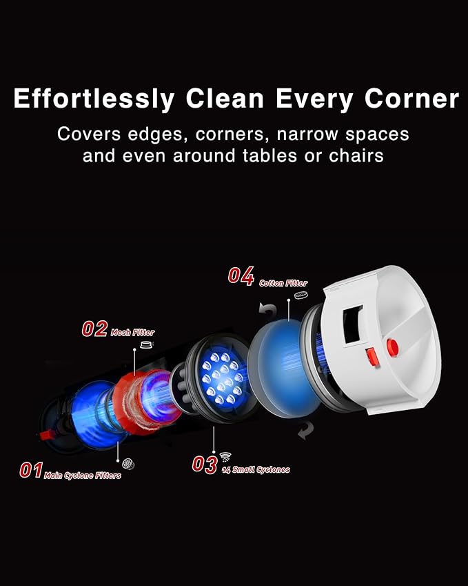 Yeedi C12 Plus Robot Vacuum and Mop, 8000Pa Strong Suction, 7-Week Dust Storage, Bagless Dust Bin, PureCyclone Tech, ZeroTangle Brush, White