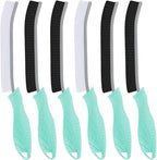 Hard Bristle Crevice Cleaning Brush-Thin Gap Scrub Brush, Small Cleaning Brush, Grout Brush, Kitchen Brush, Cleaning Tools for Toilet, Bathroom, Sink, Home, Household, Window (6, Mint)