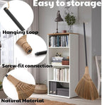 Natural Whisk Broom – Vietnamese Straw Soft Broom for Indoor-Outdoor Cleaning, Yard, Sofa, Car Hood, Decoration, 51.57-Inch Long
