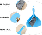 GLEAVI Mini Broom and Dustpan Set, Compact Household Pet Cleaning Tool, Desktop Sweeping Accessory for Home and Office, Portable Handheld Cleaning Supplies