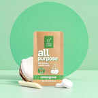 Green Llama Eco-Friendly and Sustainable All-Purpose Refill Tablets | 3-Pack | Lemon Grass Scent | Natural Cleaning Solution for Home with Certified Compostable Packaging
