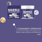 Marble Polishing Wax, Gentle Stone Polish Wax, Ceramic Tile Cleaner for Kitchen, Bathroom and Floors, Durable Shine, Smooth Finish, Marble Care and Protection, Easy to Apply (5Pcs)