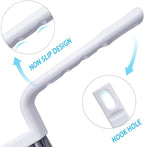 Grout Cleaner Brush V Shape, Stiff Grout Cleaning Brushes for Tile Floor, Handheld Grout Scrub Brush Set for Shower, Bathroom, Kitchen, Household Use,2 pcs