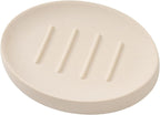 Soap Dish Bathroom Resin Bar Soap Holder for Shower Soap Tray for Kitchen Sink(Cream)