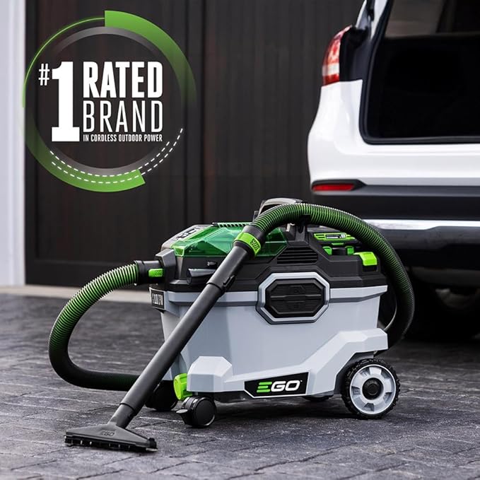 EGO Power+ Shop Vacuum Wet Dry, Car Vac, Portable Cordless Cleaner, 9 Gallon 110 CFM, Battery and Charger Not Included - WDV0900