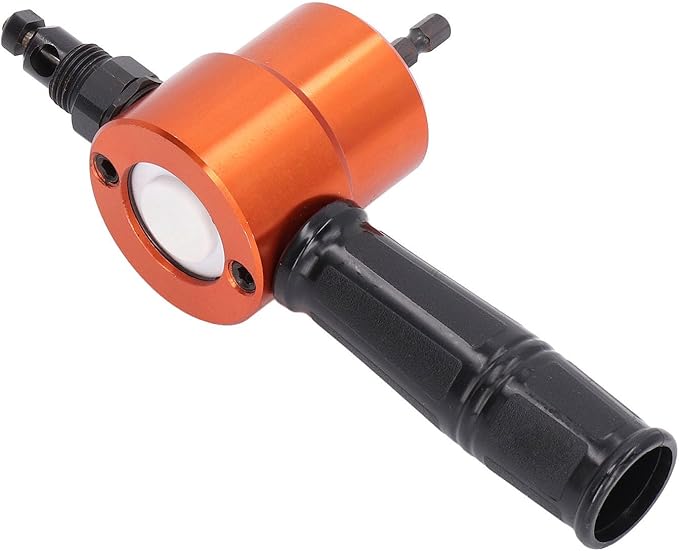 360° Double Head Cutter Sheet Metal Cutting Drilling Tool Nibbler Electric Attachment YT160AS for Auto and Home Repairs