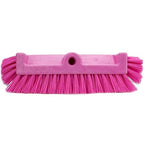 SPARTA Multi-Level Tile Scrub Brush 12" Wide Brush Head, Heavy-Duty Tile Cleaning Brush with End Bristles for Commercial Tiles, Tubs and Floor, Plastic, 12 Inches, Pink, (Pack of 12)