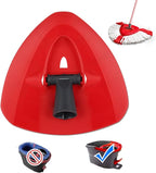 Spin Mop Base for Vileda/Cedar EasyWring Microfibre Spin Mop 1 Tank System - Rotating Triangle Mop Heads Refill Plastic Cover Replacement Accessories
