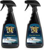 Marine 31 Mildew Stain Remover & Cleaner | Removes Stains from Boats, Homes, Patios, Bathrooms & Showers | Effective Mold & Mildew Cleaner | M31-370X2 | 20oz (2-Pack)