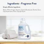 Clean People All Natural Liquid Fabric Softener - Plant-Based, Eco Friendly - Naturally Softens & Removes Static Cling - Vegan - Fragrance Free Laundry Softener - 100 fl oz - 140 loads