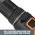 Worx WX108L 20V 1/2" Cordless Drill Driver Power Share - (Batteries & Charger Included)