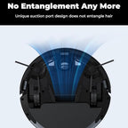 Robot Vacuum Cleaner with Smart Navigation, Powerful Robotic Vacuum Cleaner and Mop for Pet Hair, APP Control, Carpet,Voice Control, Hard Floor, Auto-Recharge