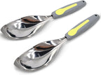 Jardineer 2Pack Garden Trowel, Stainless Steel Hand Shovel with Ergonomic Handle, Multi-Use Soil Scoops for Digging, Planting, Transplanting, Cultivating(Blue)