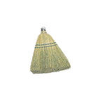Rubbermaid Commercial 12 Inch Corn Whisk Broom, Yellow, Flagged Natural Bristles for Multi-Surface Sweeping, Remove Dirt and Debris from Porches/Floors Decks/Driveways/Sidewalks