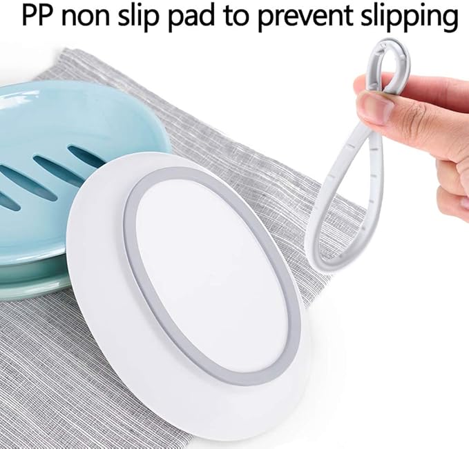 WYOK 2-Pack Soap Dish with Drain Plastic Sponge Holder Easy Cleaning Soap Saver Tray Caddy Keep Dry Stop Mushy for Shower Bathroom Kitchen(Pink)