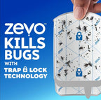 Zevo 8 Refill Cartridges – High-Capacity Pack for Zevo Plug-in Flying Insect Trap – 24/7 Indoor Protection