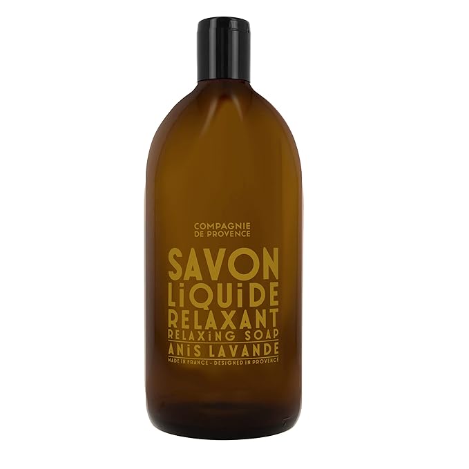 Compagnie de Provence Savon de Marseille Apothicare Liquid Soap, Anise Lavender, 33.8 fl oz Plastic Bottle Refill