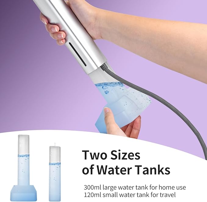 Handheld Steamer for Clothes Portable, 300ml Big Capacity, 1200W Strong Power, 100-250V Dual Voltage for International Travel, One-Step Steam Press for Wrinkle-Free