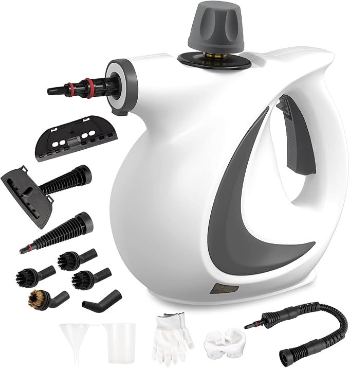 Handheld Steam Cleaner with 14-Piece Accessory Set, Steam Cleaner for Home Use, Portable Steamer for Cleaning Car Upholstery Tile Grout Home